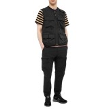Workwear custom design logo mens 100% polyester waterproof cargo pockets zipper fly vest