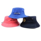 Kid boy girl child cotton funny beach travel sun hats bucket caps with string