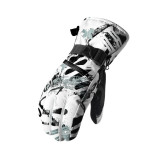 custom logo polyester outdoor ski gloves for men winter waterproof Windproof Cycling Motorcycle Gloves