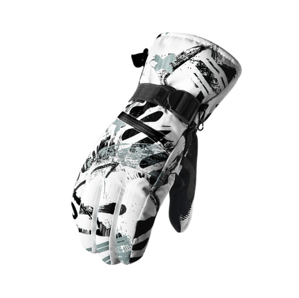 custom logo polyester outdoor ski gloves for men winter waterproof Windproof Cycling Motorcycle Gloves