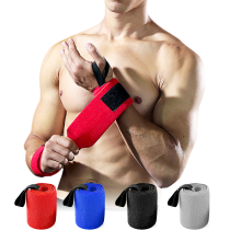 Custom Heavy Duty Strength Fitness Cotton Gym Wrist Wraps Weight Lifting Powerlifting Elastic Wrist Support