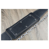 Professinal gym weight lifting training fitness weightlifting leather dipping belt