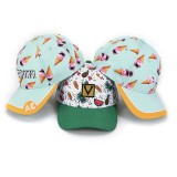 fashion cheap sport microfiber printed baseball caps 3d embroidery logo for kids