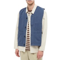 Workwear Custom Canvas Vest Men 100 Cotton Button Closure Lightweight Wholesale