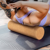 Custom Body Muscle Leg Cork Massage Roller Stick Cork Massage Yoga Roller