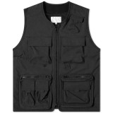 Workwear custom design logo mens 100% polyester waterproof cargo pockets zipper fly vest