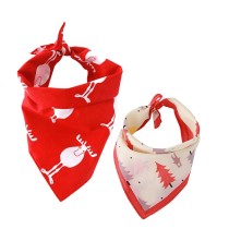 Custom Printed Cotton Pet Triangle Dog Bandana Custom Dog Kerchiefs Pet Dog Collar Bandanas