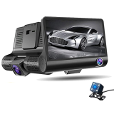 Car DVR 3 Cameras 170 degree len angle G sensor dash camera