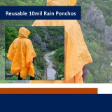 Custom Logo print FabricHigh Visibility Disposable Bicycle Rain Gear Raincoat