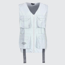 wholesale custom high quality mens fashion reflective sleeveless utility cargo vests
