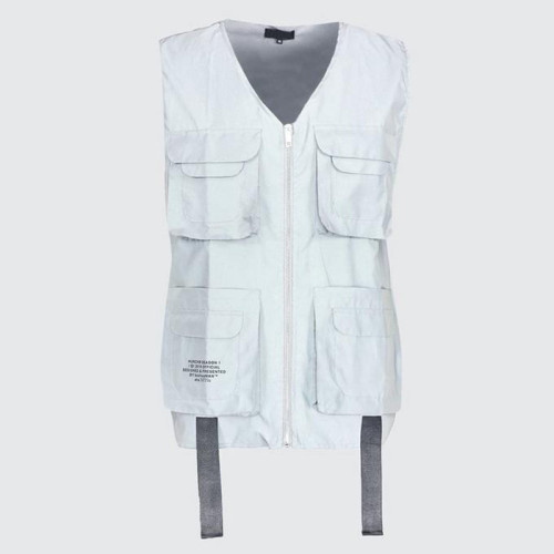wholesale custom high quality mens fashion reflective sleeveless utility cargo vests