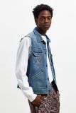 Fashion Wholesale Custom Man Pleated Denim Vest utility vest