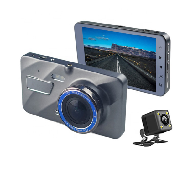 4 inch IPS Vehicle Car Black Box Dual Lens Car Camera DVR Full HD 1080P Car Dash Cam