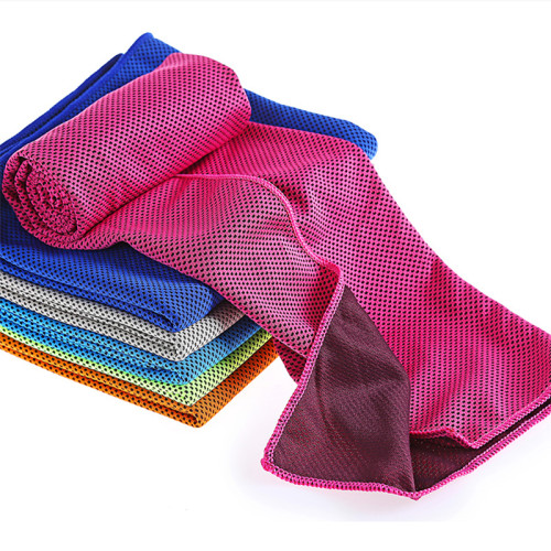 Outdoor instant pva beach towel logo custom gym ice cooling towel for sport