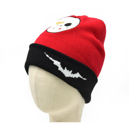 winter warm caps manufacturers custom beanies knit hat for two colors  cute baby