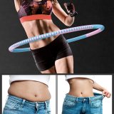 Wholesale Adults Detachable Slimming Hula Circle Adjustable Hula Ring Colorful Weighted Hoola Ring Hoop