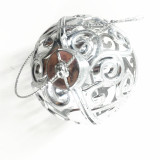 Wholesale silver giant outdoor Christmas Baubles for Christmas decoration