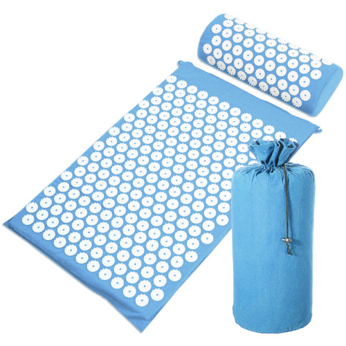 Massage eco friendly acupressure yoga  mat coconut acupressure mat and pillow set