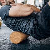 Custom Body Muscle Leg Cork Massage Roller Stick Cork Massage Yoga Roller