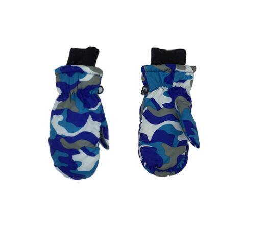 custom Kids Winter Snow Ski Gloves Children camouflage Snowboard Gloves for Boys Girls