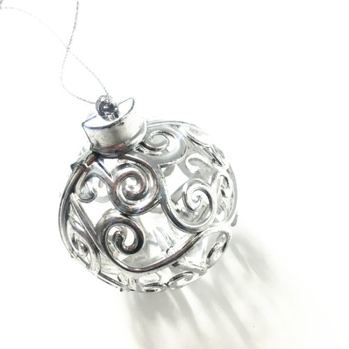 Wholesale silver giant outdoor Christmas Baubles for Christmas decoration