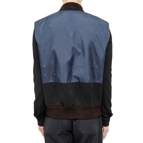 Patchwork custom design logo mens 100% nylon utility pockets zipper fly military vest