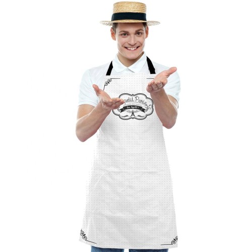 Washable Custom Logo Print 100% Cotton Kitchen Apron