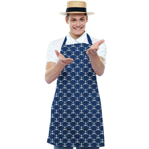 Ocean Style Digital Printing 100% Cotton Custom Kitchen Apron