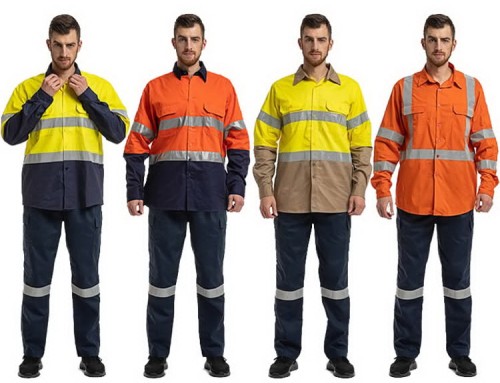 Factory Supply Custom Industrial Reflective Safety Work Wear