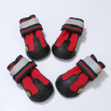 Dogs non-slip anti skid cotton pvc rubber antiskid waterproof silicone reusable protection rain shoes pet snow boots