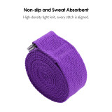 Organic Cotton Yoga Strap Belt Band Custom With Logo Design Yoga Stretch Strap