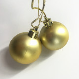 Wholesale high quality Gold glass Christmas Ball Baubles for Christmas ornament
