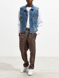 Fashion Wholesale Custom Man Pleated Denim Vest utility vest