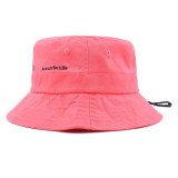 Kid boy girl child cotton funny beach travel sun hats bucket caps with string