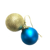 Globe Music Red Glitter Styrofoam Inflatable Christmas Ball For Decoration