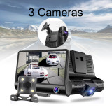 Car DVR 3 Cameras 170 degree len angle G sensor dash camera