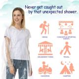 Clear Emergency Raincoat Waterproof Disposable Rain Poncho with Hood Thick Raincoat for Men Women