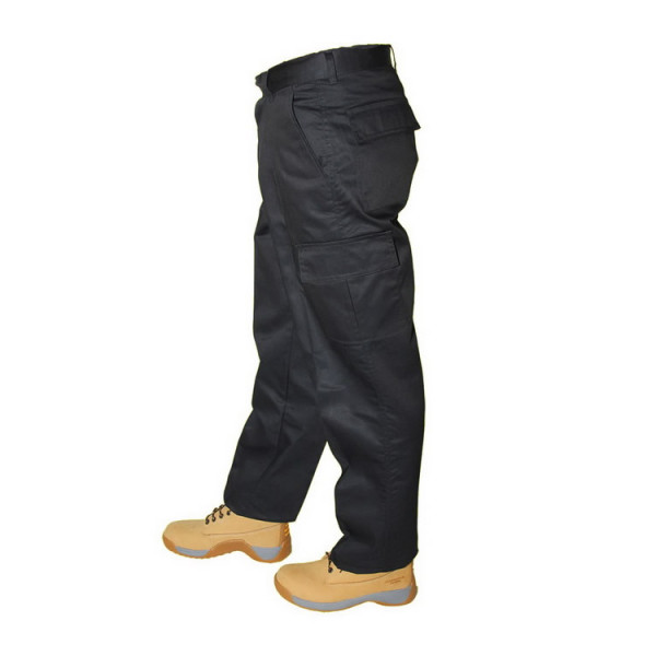 Polyester / Cotton 6 Pockets Mechanic Working Pants Men Workwear