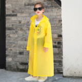 High quality children school bag poncho boys disposable rain coats 100% waterproof EVA  girls logo prints raincoats for kids