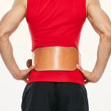 Competitive price Adjustable Custom cowhide cow leather weightlifting Gym belt weight lifting belt