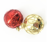 Wholesale colourful clear 2016 glass christmas ball