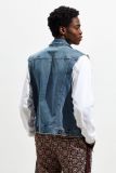 Fashion Wholesale Custom Man Pleated Denim Vest utility vest