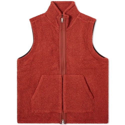 Wholesale Custom logo high quality man winter vest pocket wool zipper fleece gilet