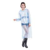 cheaper clear transparent plastic long sleeve adults  eva PE  rain coats outdoor waterproof poncho for man disposable raincoats