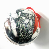 Wholesale high quality white acrylic printing Christmas Balls for Christmas ornaments