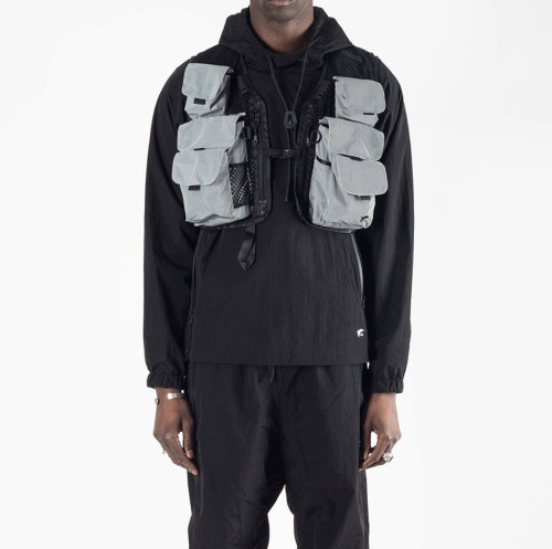 Fashion Wholesale Custom high quality man Reflective Escape Utility Vest