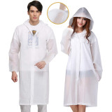 Raincoat For Adults Reusable Disposable Rain Ponchos with Hoods  Button and Sleeves rain coat womens  Plastic rain coat poncho