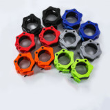 custom workout 50mm 25mm weightlifting lock quick release barbell collar clamps