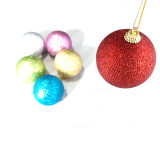 Printed Bouncy Glitter Lighting Led Christmas Ball