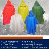 Custom Logo print FabricHigh Visibility Disposable Bicycle Rain Gear Raincoat